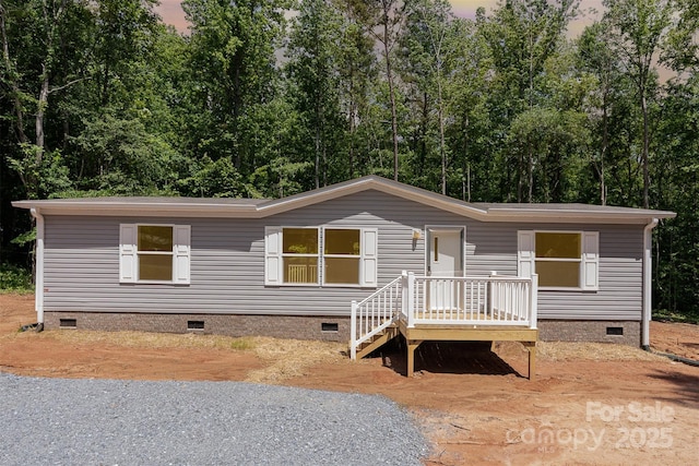 1785 Doe Ct, Iron Station, NC 28080 - manufactured / mobile home featuring crawl space