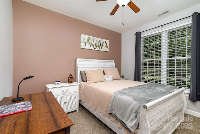 14807 Middlesborough Dr, Matthews, NC 28104 - bedroom with carpet floors and a ceiling fan