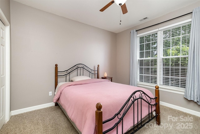 14807 Middlesborough Dr, Matthews, NC 28104 - bedroom featuring carpet flooring, baseboards, and ceiling fan