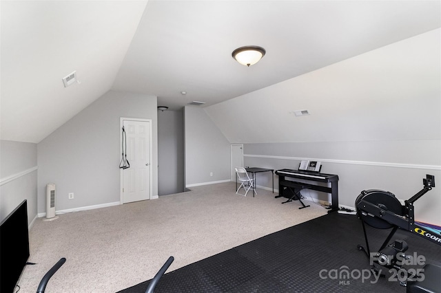 14807 Middlesborough Dr, Matthews, NC 28104 - additional living space featuring lofted ceiling, carpet, and baseboards