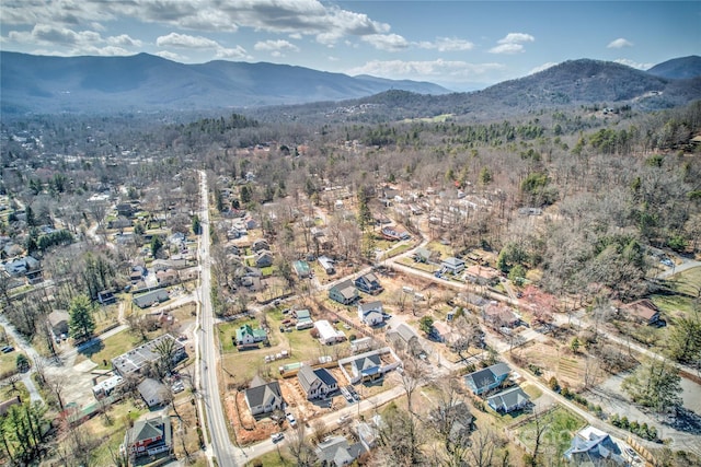 7 Mountain View Ave, Black Mountain, NC 28711 - aerial overview of property's location with a mountainous background