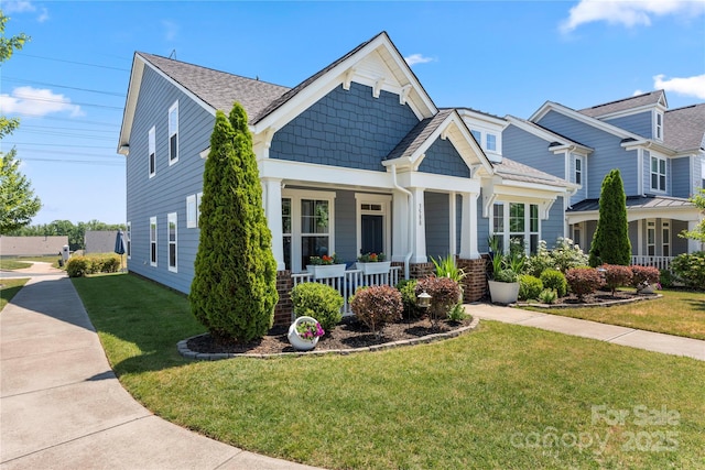 3588 County Down Ave, Kannapolis, NC 28081 - craftsman-style home featuring a porch and a front yard