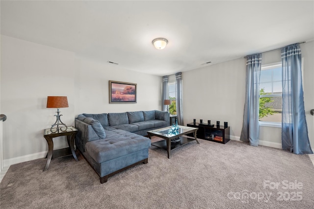 3588 County Down Ave, Kannapolis, NC 28081 - carpeted living room with healthy amount of natural light and baseboards