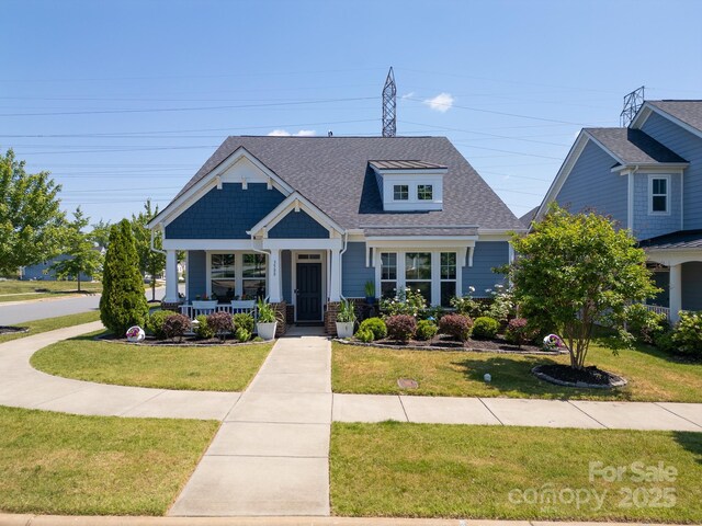 3588 County Down Ave, Kannapolis, NC 28081 - craftsman house with a front lawn, covered porch, and roof with shingles