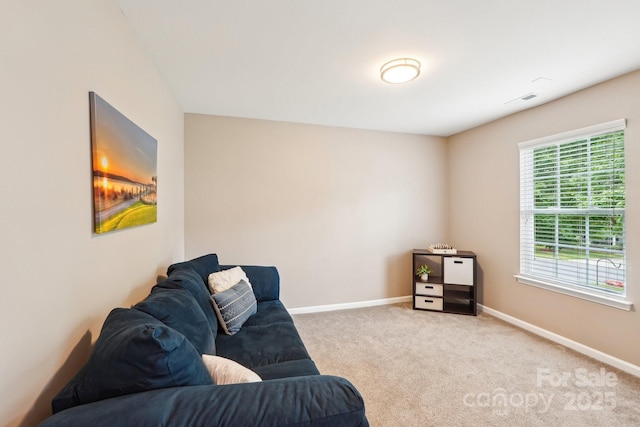 3032 Kilbeggan Dr, Clover, SC 29710 - living area featuring baseboards and carpet flooring