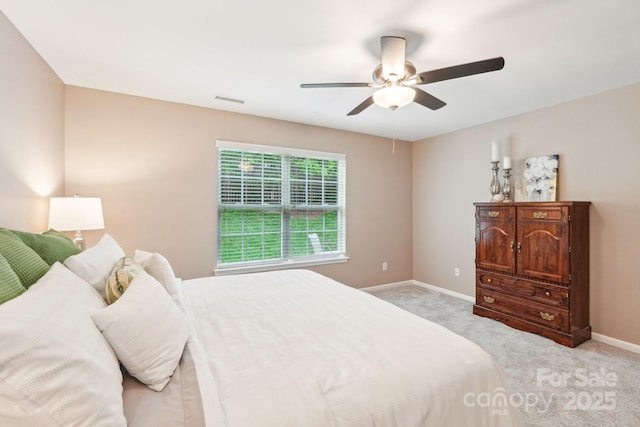 3032 Kilbeggan Dr, Clover, SC 29710 - bedroom featuring light carpet and ceiling fan