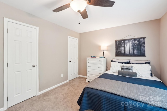 3032 Kilbeggan Dr, Clover, SC 29710 - carpeted bedroom with baseboards and ceiling fan