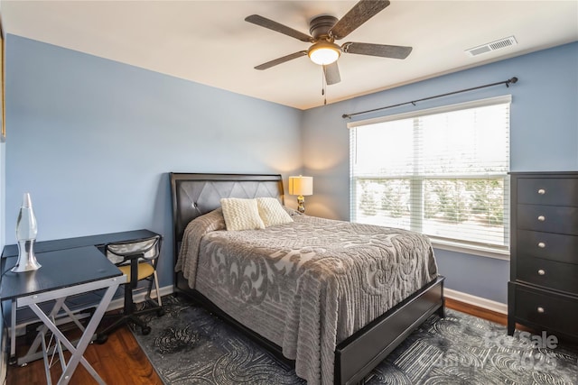 2772 Sherrills Stream Dr, Sherrills Ford, NC 28673 - bedroom featuring wood finished floors, baseboards, and a ceiling fan