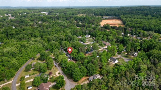709 Weldon Ln, Salisbury, NC 28146 - bird's eye view with a wooded view