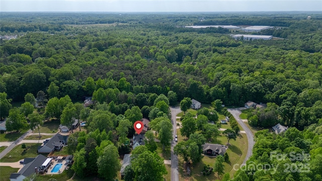 709 Weldon Ln, Salisbury, NC 28146 - bird's eye view with a forest view