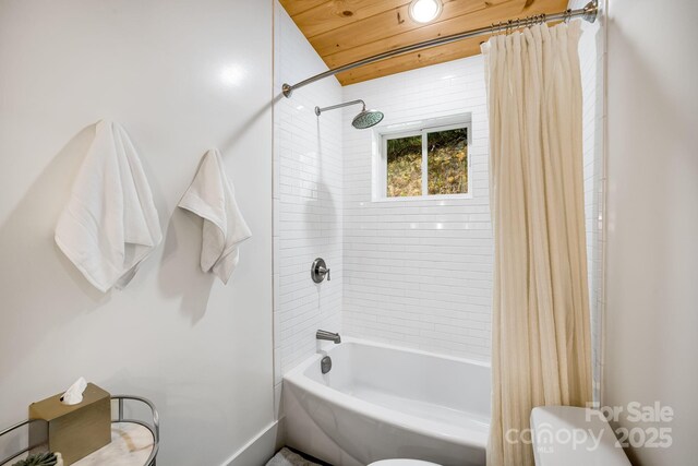 16 Caddis Ct, Marshall, NC 28753 - full bathroom featuring toilet and shower / tub combo with curtain