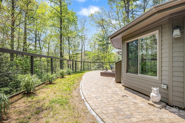 16 Caddis Ct, Marshall, NC 28753 - view of yard featuring a patio area and fence