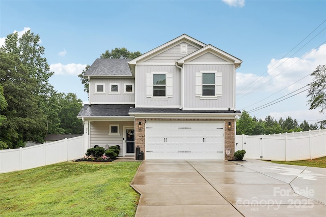 104 Trellis Ln, Troutman, NC 28166 - view of front of home featuring board and batten siding, a garage, driveway, and roof with shingles
