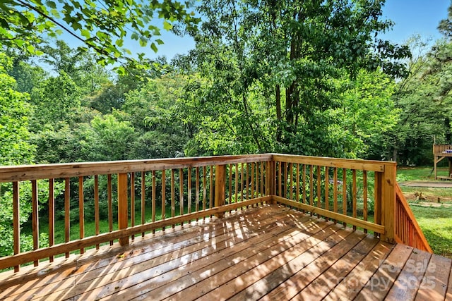 131 Little Forest Ln, Statesville, NC 28625 - view of wooden terrace