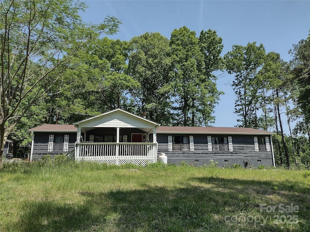 1820 Trinity Church Rd, Monroe, NC 28112 - view of front of house featuring a porch and crawl space
