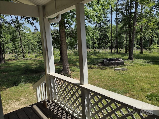 1820 Trinity Church Rd, Monroe, NC 28112 - wooden terrace featuring a lawn