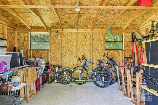 view of storage room