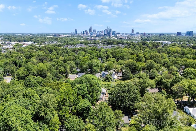 bird's eye view featuring a view of city