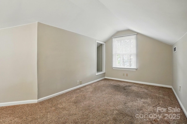 2379 Whitley Rd, Fort Mill, SC 29708 - additional living space featuring lofted ceiling, carpet, and baseboards