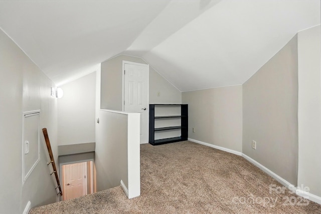 2379 Whitley Rd, Fort Mill, SC 29708 - bonus room with carpet flooring, vaulted ceiling, and baseboards