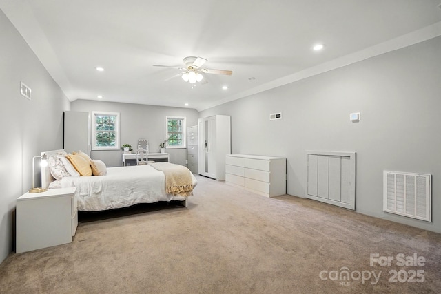 2379 Whitley Rd, Fort Mill, SC 29708 - bedroom featuring recessed lighting, light colored carpet, and a ceiling fan