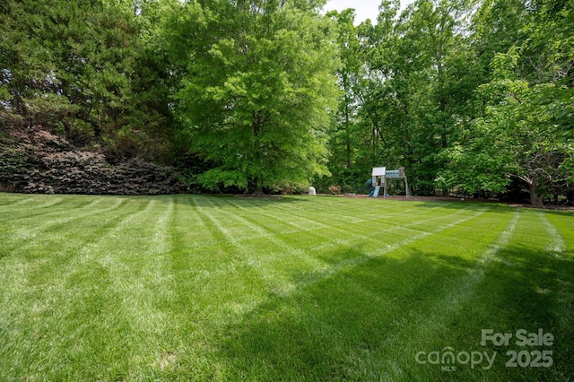 view of yard with playground community