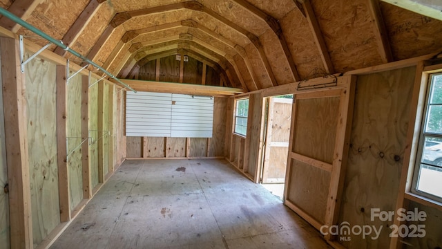 view of storage room