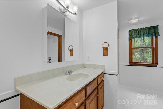 bathroom featuring vanity