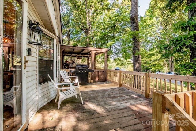 7733 Skyline Dr, Sherrills Ford, NC 28673 - view of wooden terrace