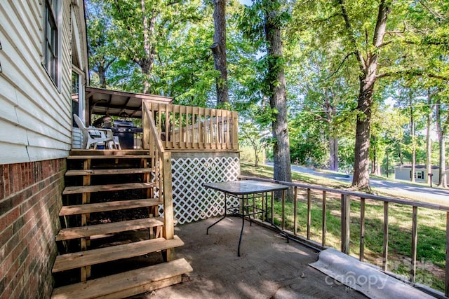 7733 Skyline Dr, Sherrills Ford, NC 28673 - view of patio with stairs and a deck