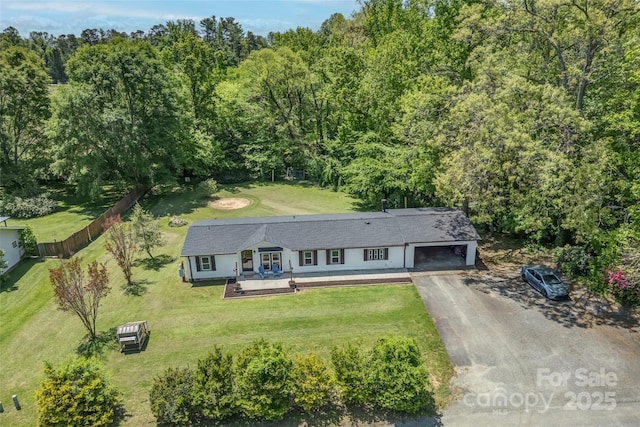 9 Ruby Dr, Hendersonville, NC 28792 - aerial view with a wooded view