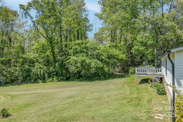 9 Ruby Dr, Hendersonville, NC 28792 - view of yard with a deck