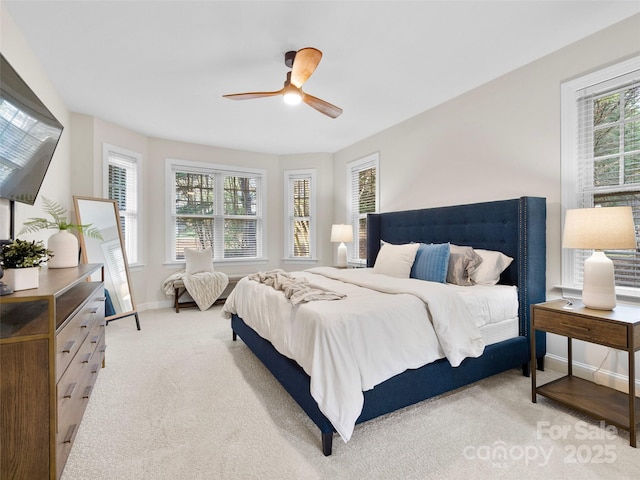 44 Chip Shot Ct, Mills River, NC 28759 - carpeted bedroom featuring a ceiling fan and baseboards