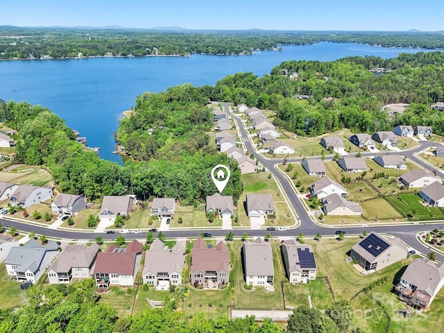 16427 Cozy Cove Rd, Charlotte, NC 28278 - aerial view of property and surrounding area featuring nearby suburban area and a large body of water