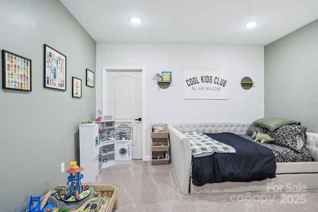 16427 Cozy Cove Rd, Charlotte, NC 28278 - bedroom with carpet floors and recessed lighting
