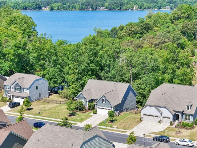 16427 Cozy Cove Rd, Charlotte, NC 28278 - drone / aerial view of a nearby body of water and a heavily wooded area