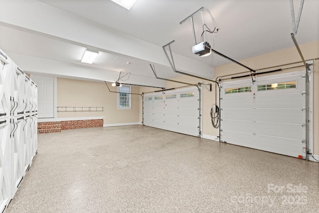 3314 Leamington Ln, Charlotte, NC 28226 - garage featuring a garage door opener and baseboards