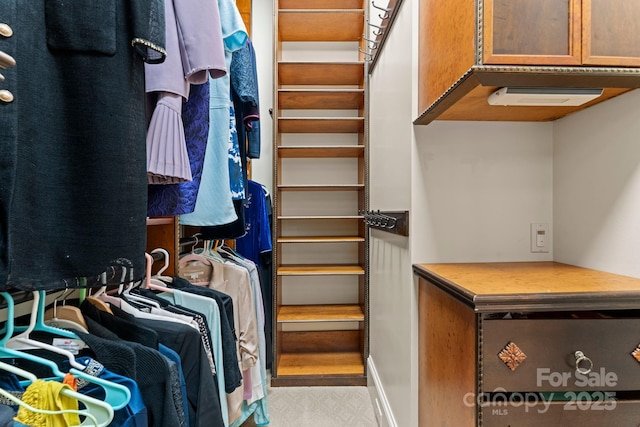 3314 Leamington Ln, Charlotte, NC 28226 - walk in closet featuring carpet floors