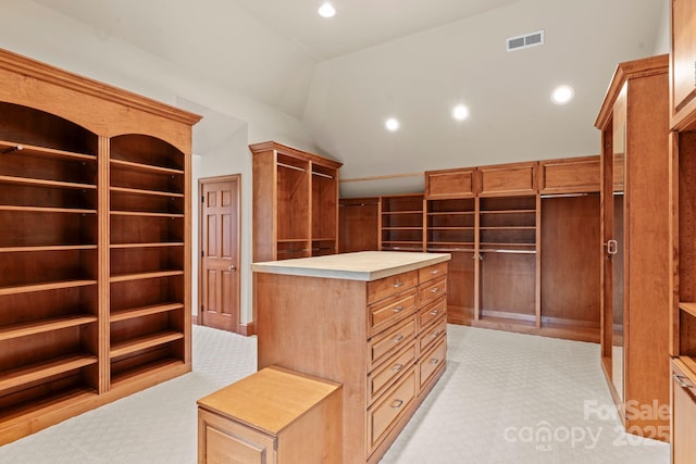 3314 Leamington Ln, Charlotte, NC 28226 - walk in closet with light carpet and vaulted ceiling