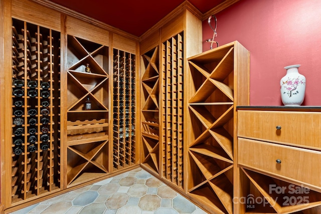 3314 Leamington Ln, Charlotte, NC 28226 - wine cellar featuring tile patterned floors