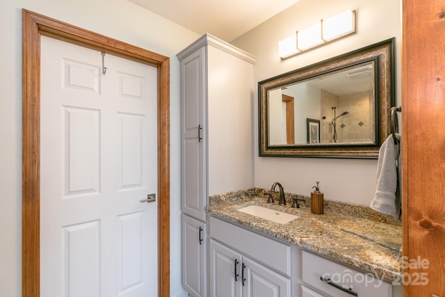 220 Stoney Falls Loop Unit C/2, Burnsville, NC 28714 - full bathroom featuring tiled shower and vanity