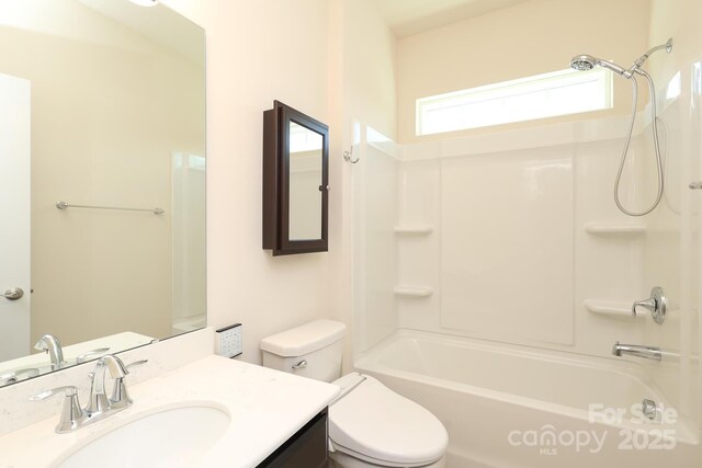 309 Kentmere Ln, Clover, SC 29710 - full bathroom featuring toilet, bathtub / shower combination, and vanity