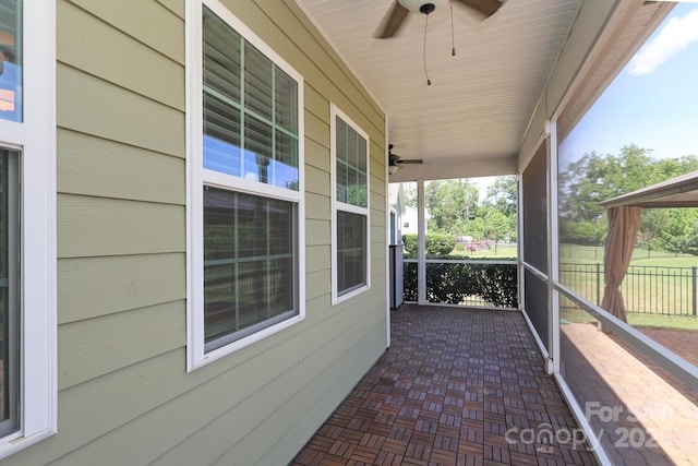 309 Kentmere Ln, Clover, SC 29710 - view of patio featuring a porch and a ceiling fan