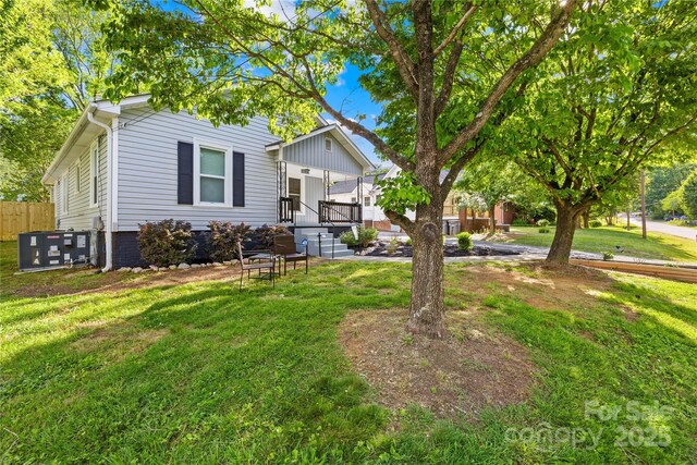 1104 Venus St, Kannapolis, NC 28083 - view of yard with central AC
