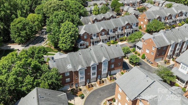 bird's eye view with a residential view