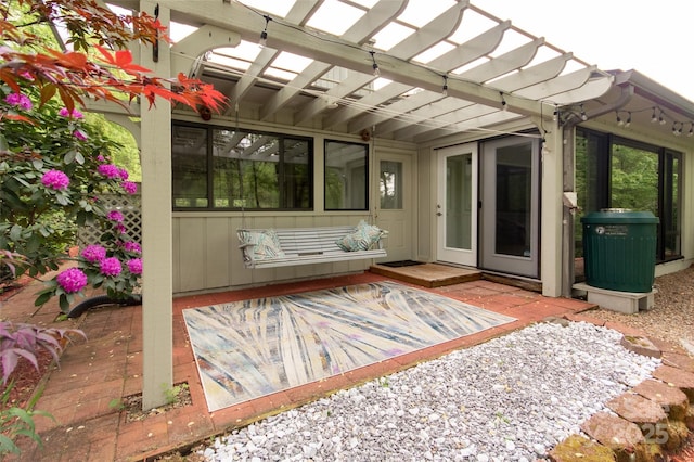 view of sunroom