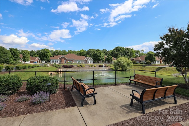 2114 N Castle Ct, Matthews, NC 28105 - view of home's community featuring a water view and a lawn