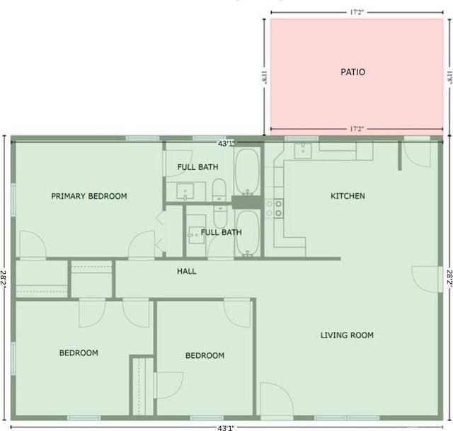 7525 Cedarbrook Dr, Charlotte, NC 28215 - floor plan