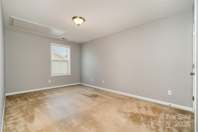 15807 Foreleigh Rd, Huntersville, NC 28078 - empty room with attic access, carpet, and baseboards