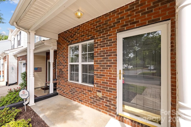 104 Clydesdale Ct, Matthews, NC 28104 - entrance to property with brick siding and covered porch